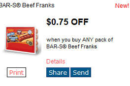 Bar S Coupon