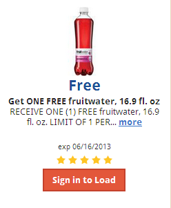 Free Fruitwater Coupon