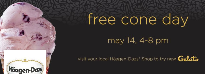 Free Haagen-Dazs Ice Cream Today