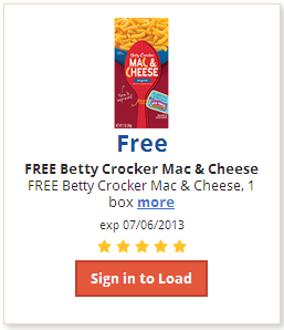 Free Betty Crocker Mac & Cheese