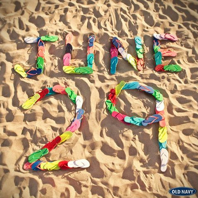 $1 Flip Flops at Old Navy