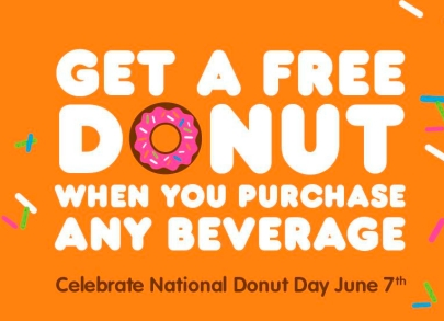 Free Donut at Dunkin’ Donuts
