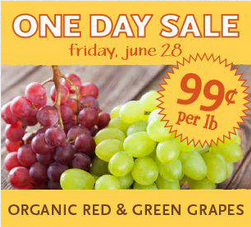 Grapes $.99 lb. at Whole Foods