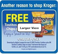 Free Tostitos Cantina Chips or Salsa