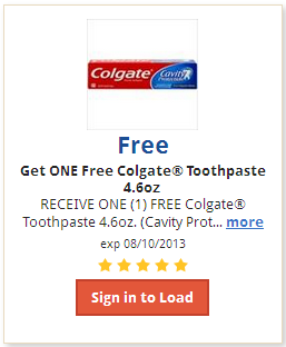 Free Toothpaste at Kroger