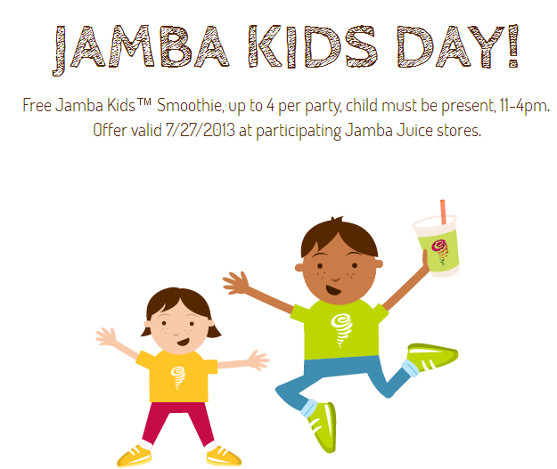 Free Kids Jamba Juice