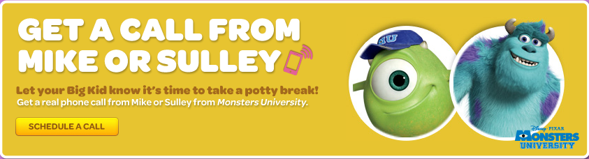 Potty Training Phone Call From Monsters University