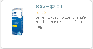 $2/1 Renu Coupon Only $.99 at CVS or Walgreens