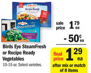 $.29 Birds Eye at Meijer