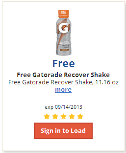 Free Gatorade Recover at Kroger