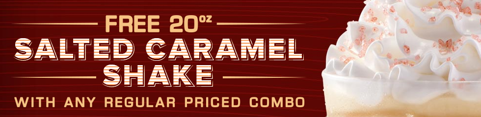 Free Arby’s Salted Caramel Shake with Combo