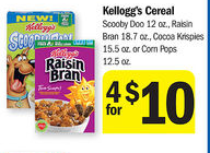 Kellogg’s Cereal $.50 at Meijer