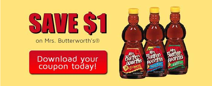 $1/1 Mrs. Butterworth’s Coupon