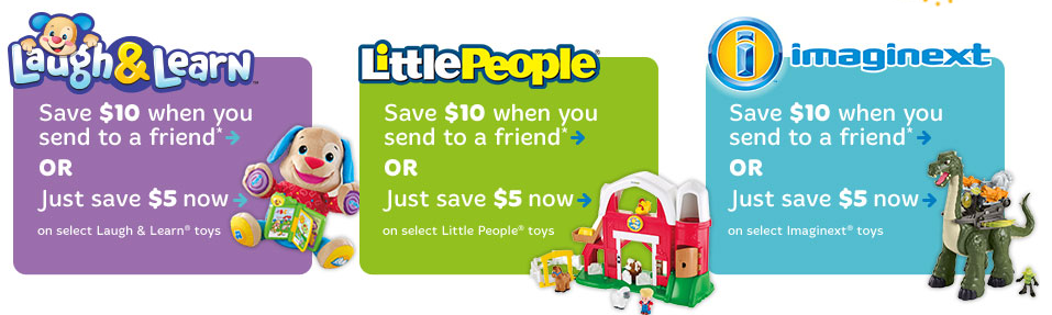 New Fisher Price Coupons