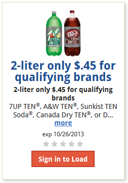 Kroger $.45 2-Liter