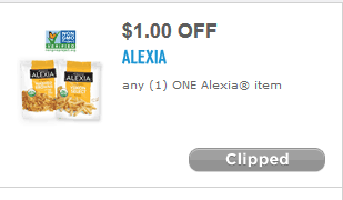 New $1/1 Alexia Coupon