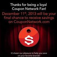 Coupon Network Ending December 11th