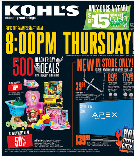 Kohl’s Black Friday Ad 2013