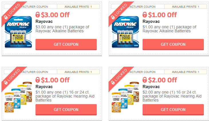 New $3/1 Rayovac Coupon