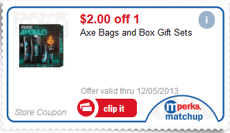 Axe Gift Set only $4.99 at Meijer