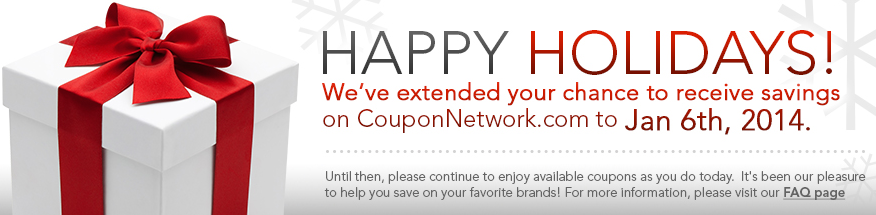 Coupon Network Going Until January 6th