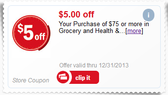 $5 off $75 Mperk