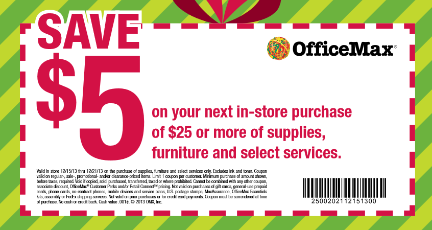 20% off Office Max Coupon