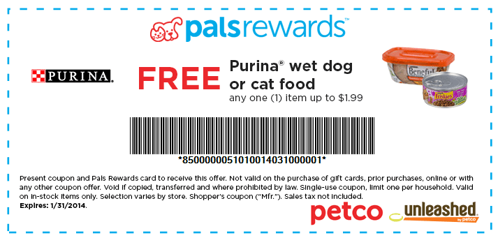Free Purina Pet Food