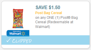 $1.50/1 Post Cereal Coupon