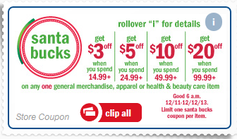 Meijer Santa Bucks