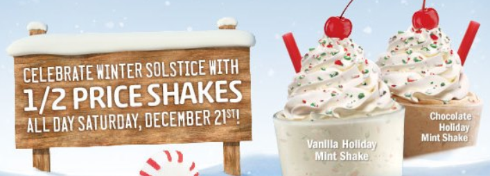 Sonic 1/2 Price Shakes Today