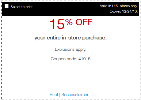 Staples 15% off Coupon