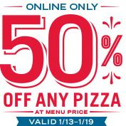 50% off Domino’s Pizza