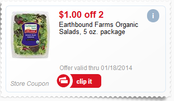$.75/1 Earthbound Farm Coupon plus Meijer Coupon