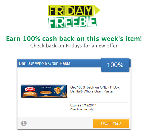 Free Barilla Pasta with SavingStar