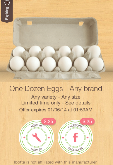 $.50/1 Ibotta Deposit for Eggs