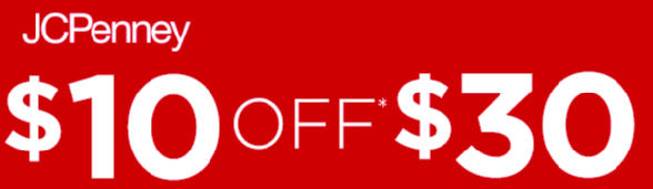 $10 off $30 JCPenney Coupon