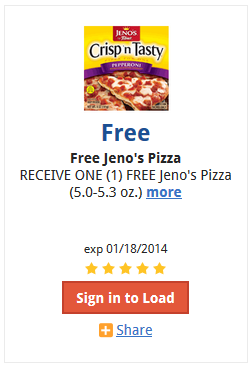 Free Jeno’s Pizza at Kroger