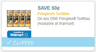 New $.50 off Pringles Tortillas Coupon