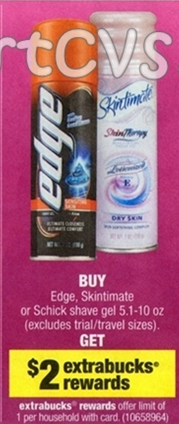 Free Edge Shave Gel at CVS