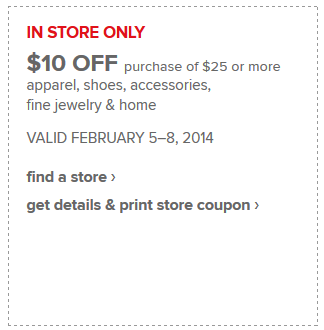 $10/$25 JCPenney Coupon