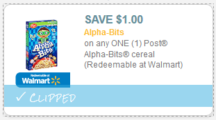 $1/1 Alpha-bits Cereal Coupon