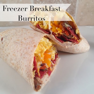Freezer Breakfast Burritos
