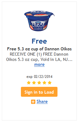 Free Dannon Oikos at Kroger