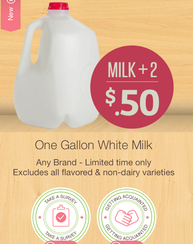 $.50 Milk Deposit from Ibotta