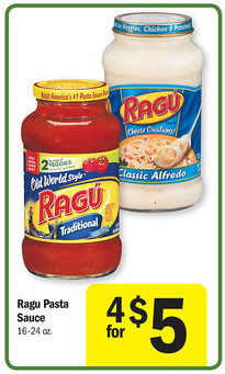 Ragu only $.25 at Meijer