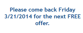 Kroger Free Friday 3/14