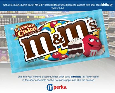 Free M&M’s at Meijer