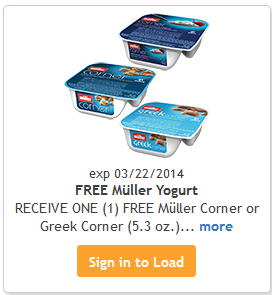 Kroger Free Friday – Muller Yogurt