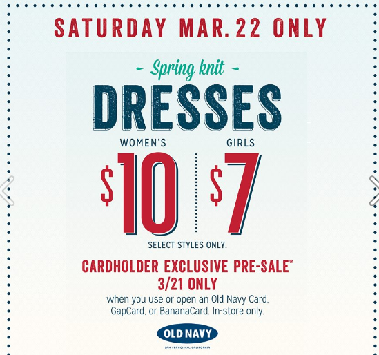 Old Navy Dresses $10